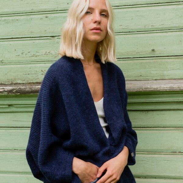 Oversized Alpaca and Merino Wool Women Poncho, Plus size Woolen Womens Sweater MIST