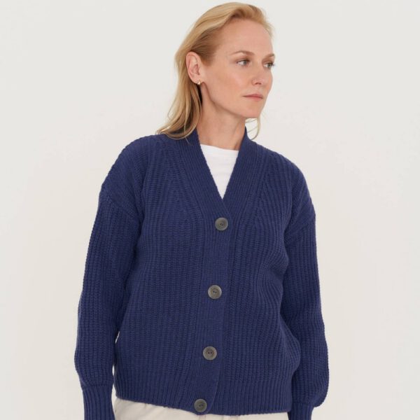 Hand knit vintage merino buttoned sweater, Womens cashmere wool jumper