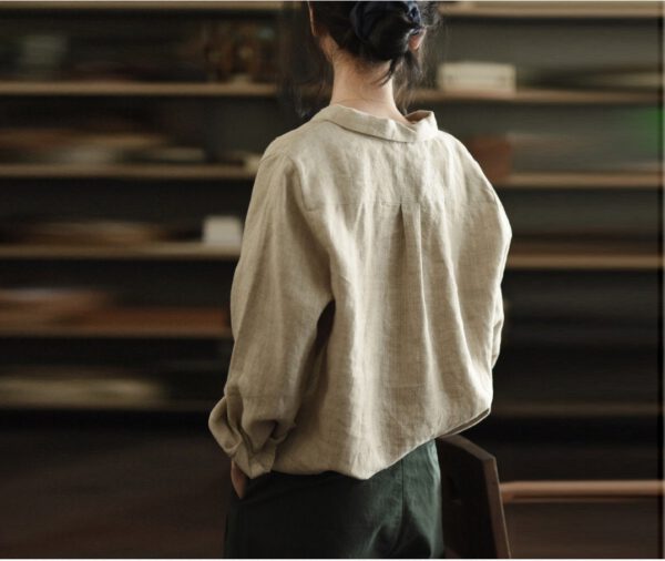 Linen Top Comfortable Fit Women F54