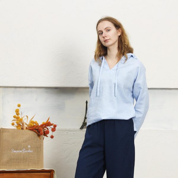 Linen Top Shirt Style Classic Fit F135